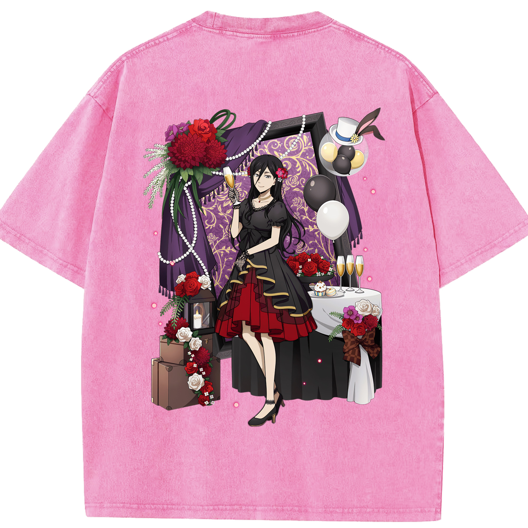 （画像用） 文豪ストレイドッグス Bungo Stray Dogs 綿100% ヴィンテージ風 半袖Tシャツ（背面プリント）